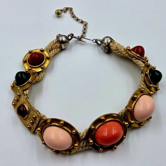 Vintage Bill Smith for Richelieu Statement Necklace Late 1960s - Picture 5 of 16